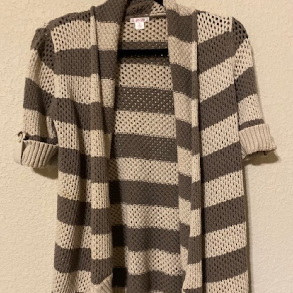 Beige Striped Sweater
